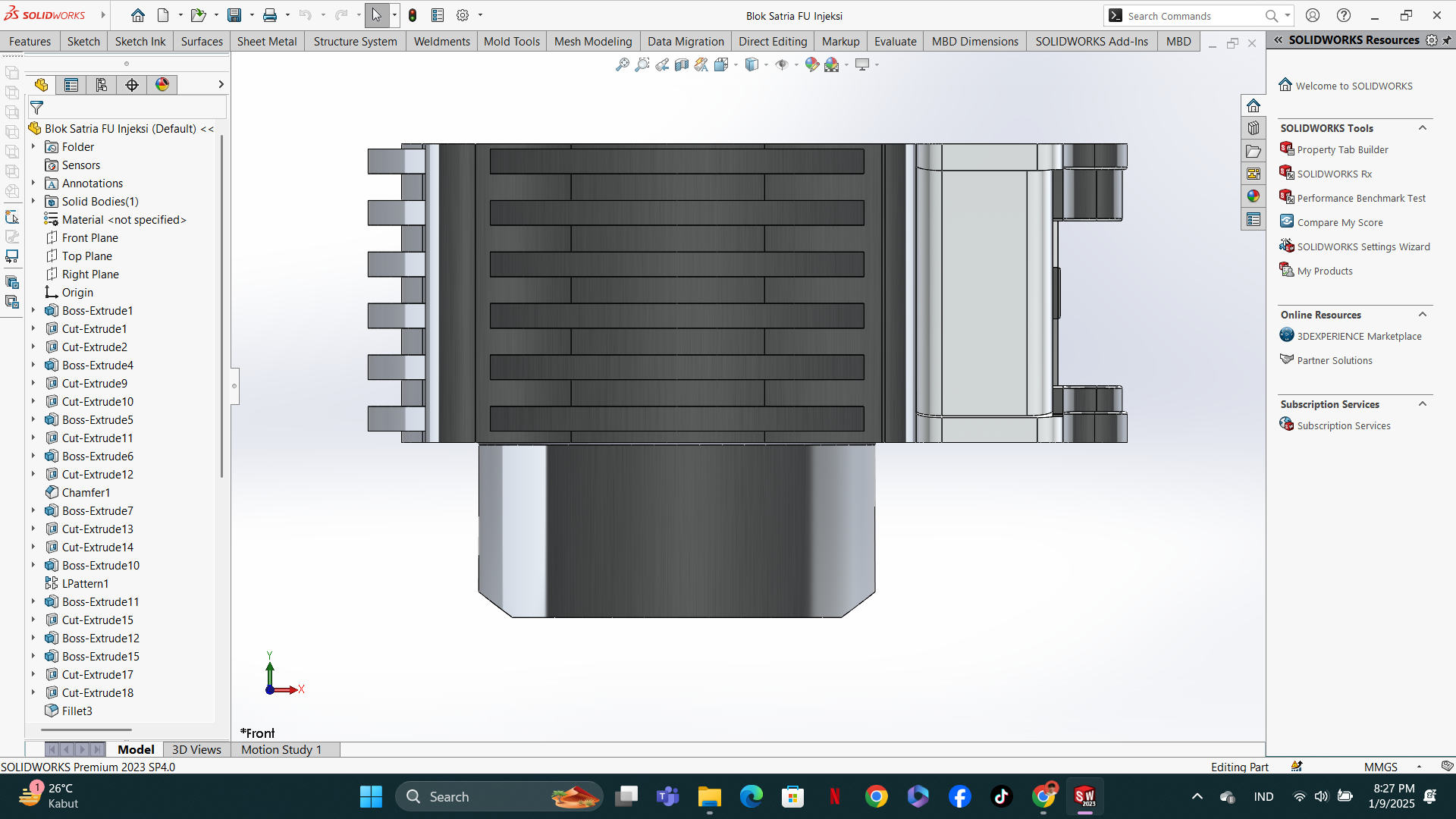 Satria FU 喷射_GSX 缸体